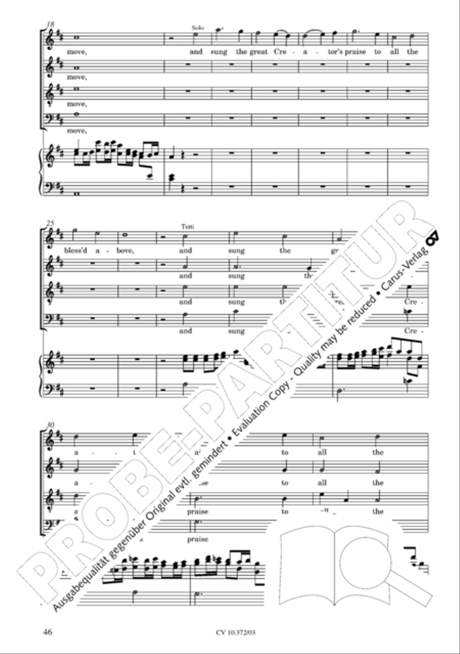 Ode for St. Cecilias Day 4-Part scores gallery preview page 47