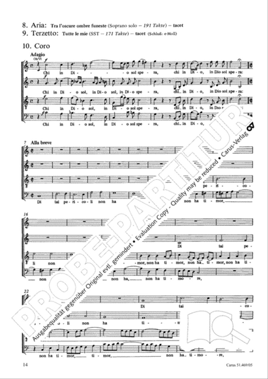 Davide penitente 4-Part scores gallery preview page 15