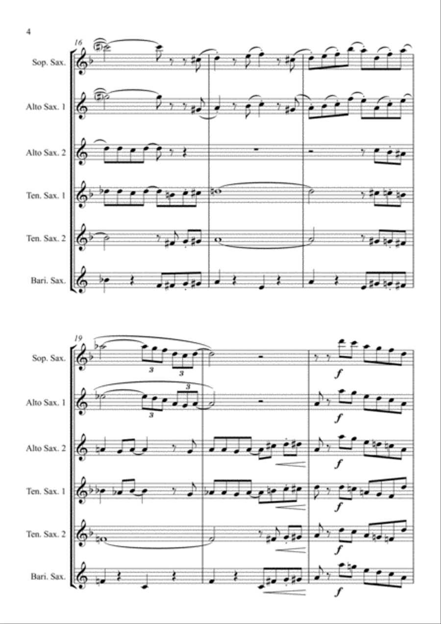 The Pink Panther from THE PINK PANTHER Woodwind Ensemble scores gallery preview page 4