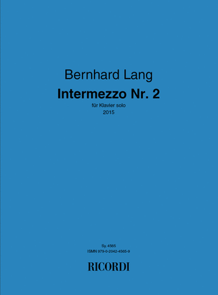 Book cover for Intermezzo Nr. 2