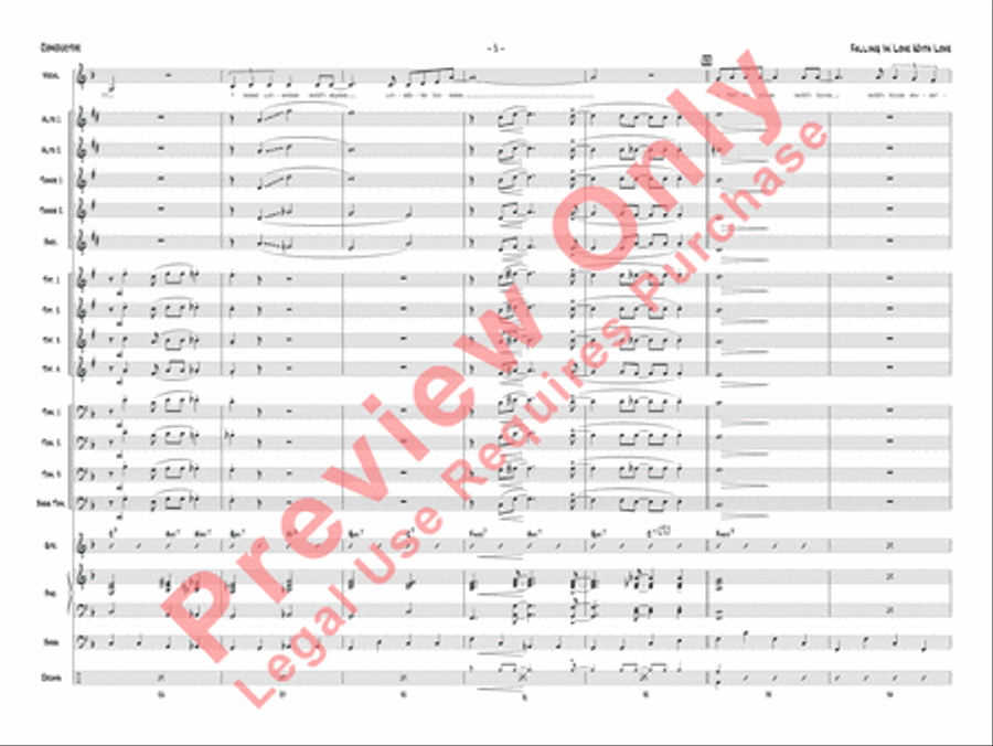 Falling in Love with Love Jazz Ensemble scores gallery preview page 22