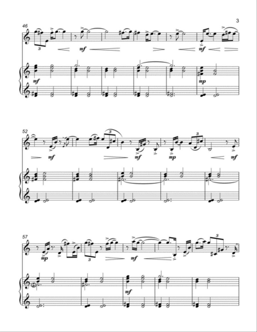 Medb's Meditation (violin & piano) Violin Solo scores gallery preview page 4