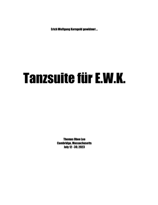 Tanzsuite für E.W.K (2023) - Score Only