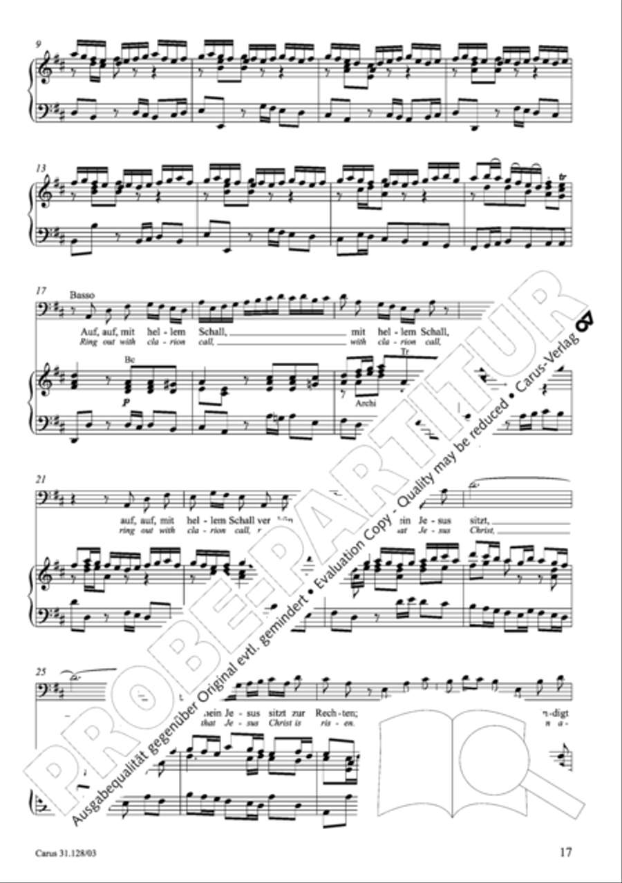 On Jesus Christ's ascent on high (Auf Christi Himmelfahrt allein) ATB scores gallery preview page 18