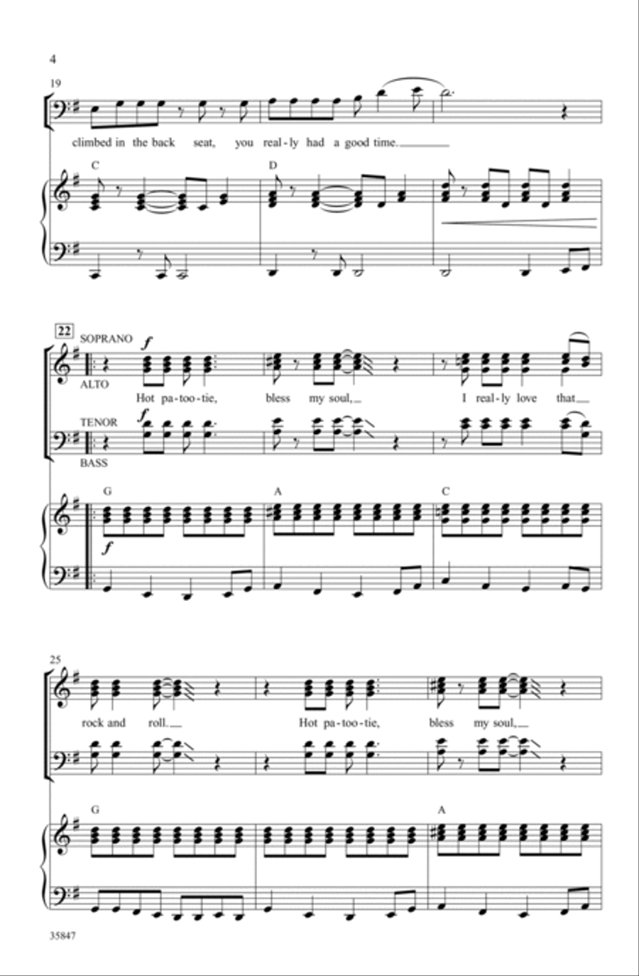 Whatever Happened to Saturday Night (from The Rocky Horror Picture Show) 4-Part scores gallery preview page 3