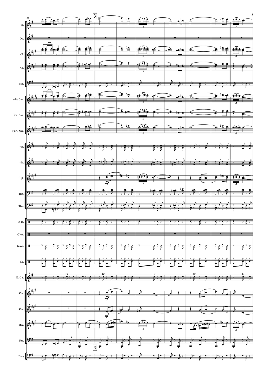 Für dich, Rio Rita - Pasodoble Concert Band scores gallery preview page 6