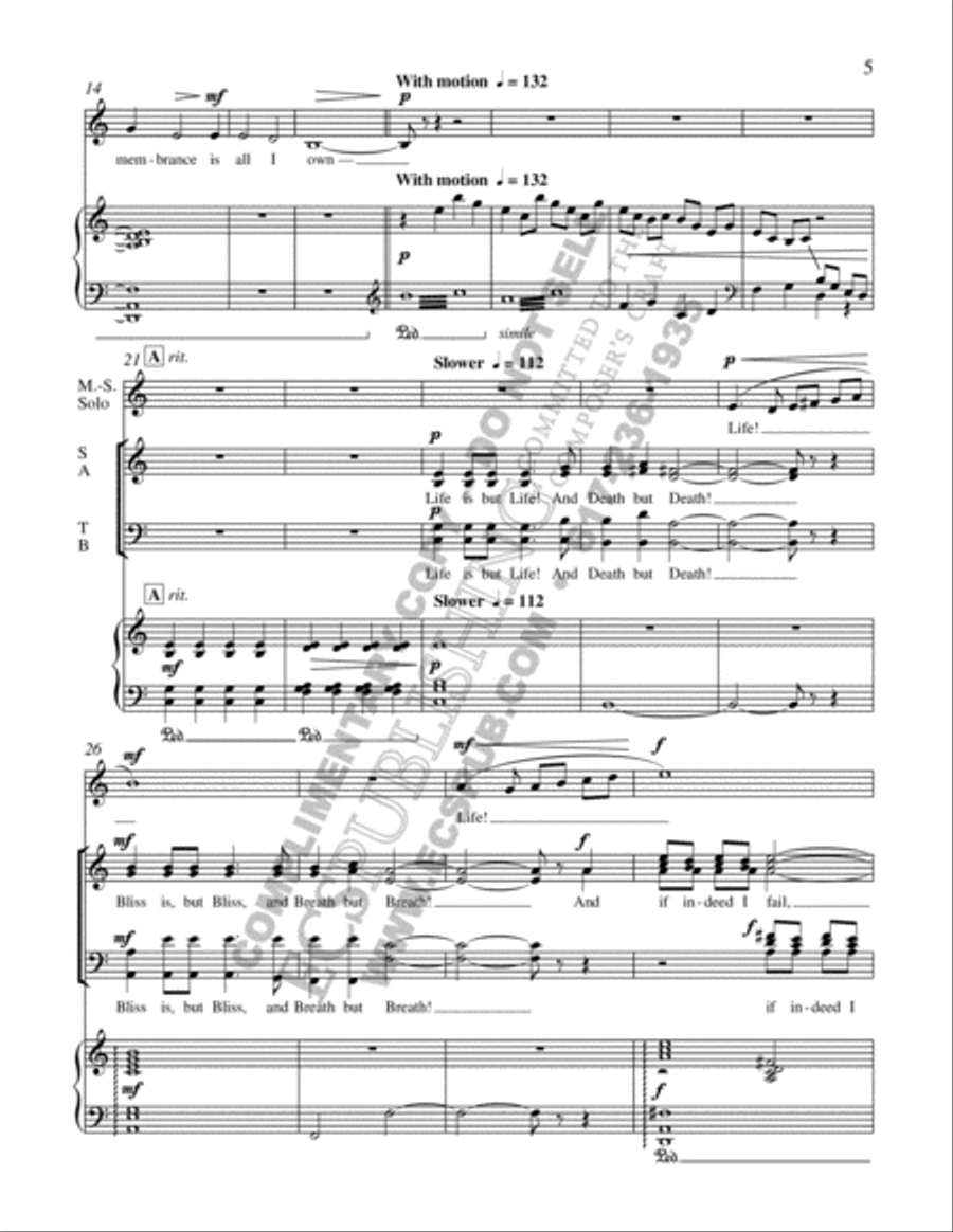 A Heart in Hiding: 6. A Jewel, A Joy! 4-Part scores gallery preview page 11