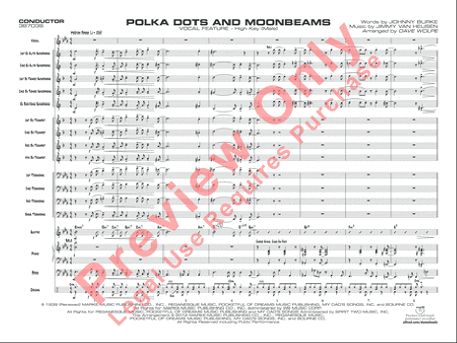 Polkadots and Moonbeams Jazz Ensemble scores gallery preview page 4