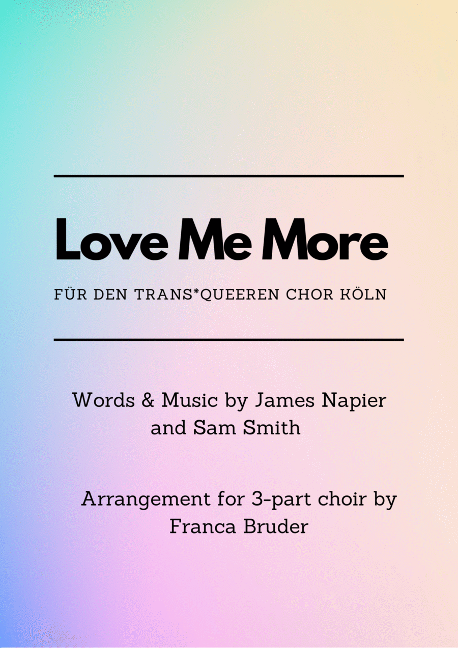 Love Me More Love Me More 3-Part scores gallery preview page 1