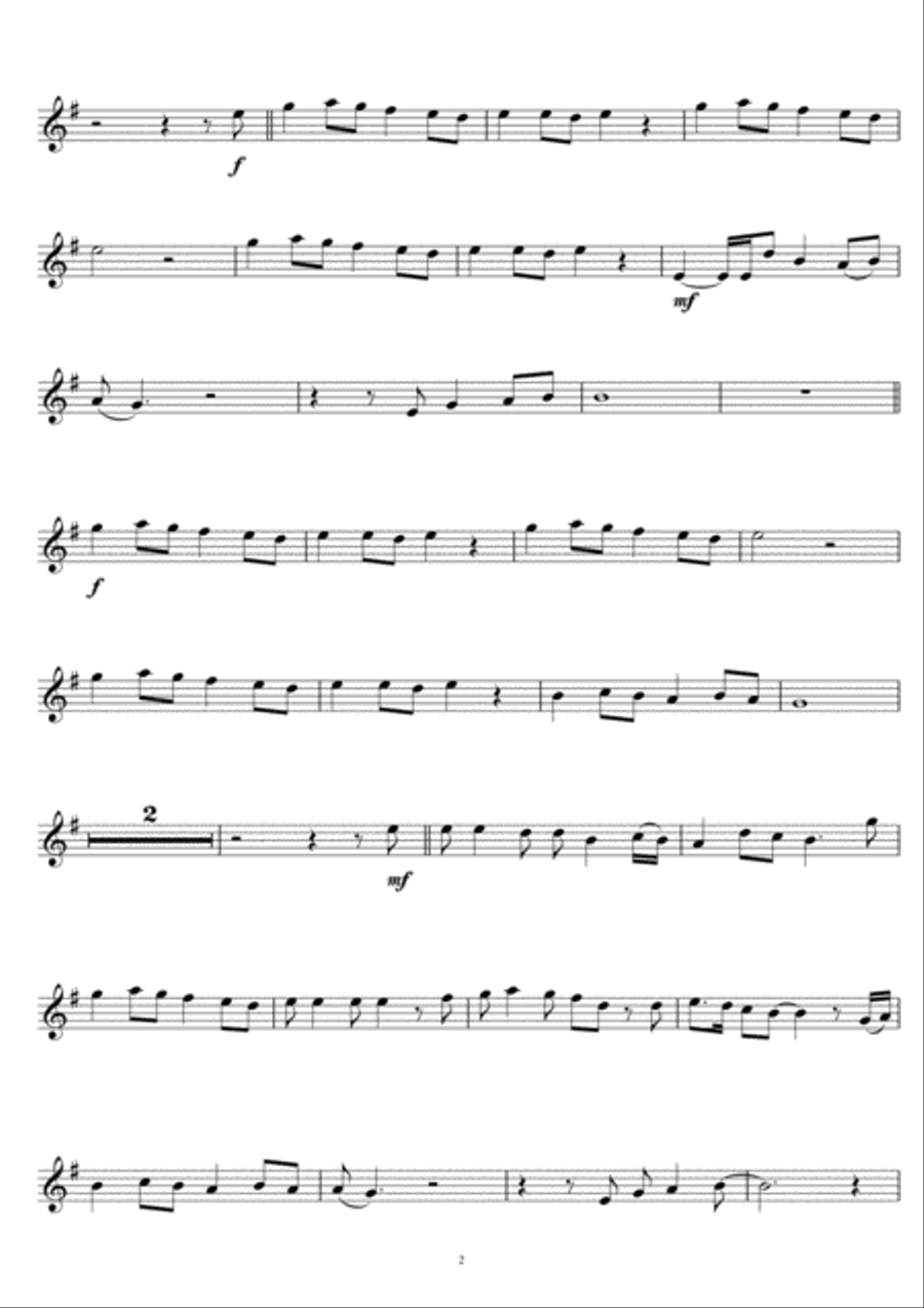 A Spaceman Came Travelling Flute Solo scores gallery preview page 2