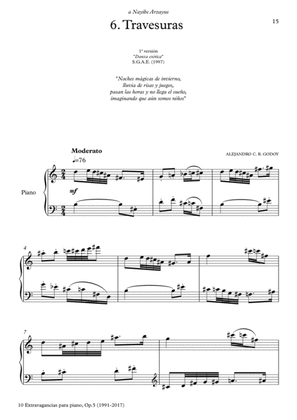 10 Extravagancias para piano, Op. 5 (2017) 6. Travesuras