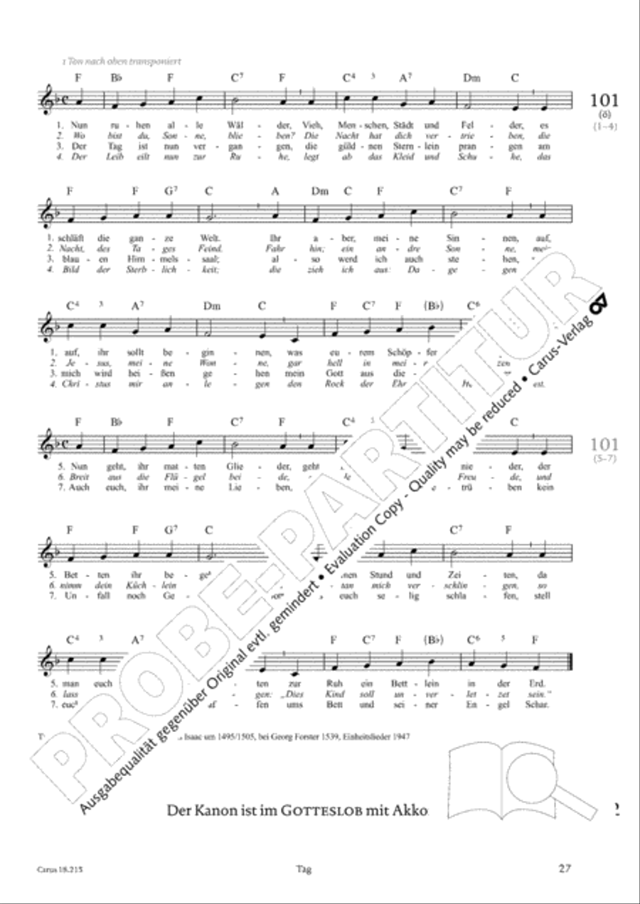 Gitarrenbuch zum Gotteslob Guitar scores gallery preview page 26