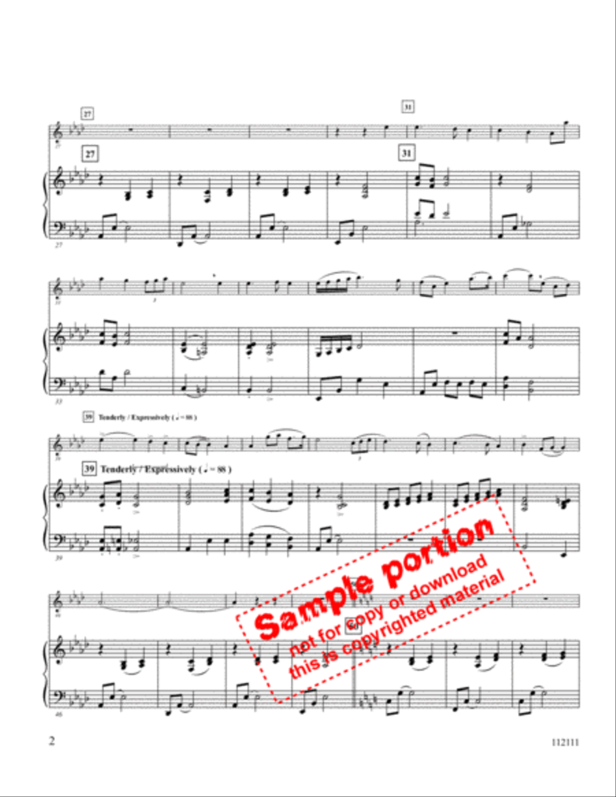 Tender Night Medley Flute scores gallery preview page 3