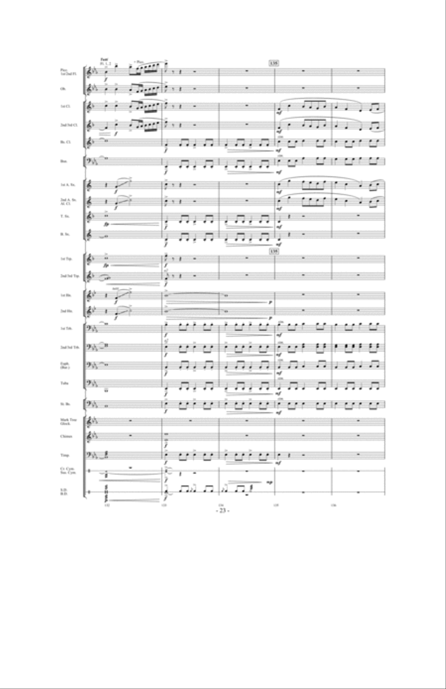 Towards a New Horizon Concert Band scores gallery preview page 22