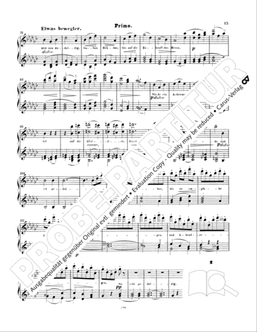 Ein Deutsches Requiem (German Requiem) Piano Duet scores gallery preview page 24