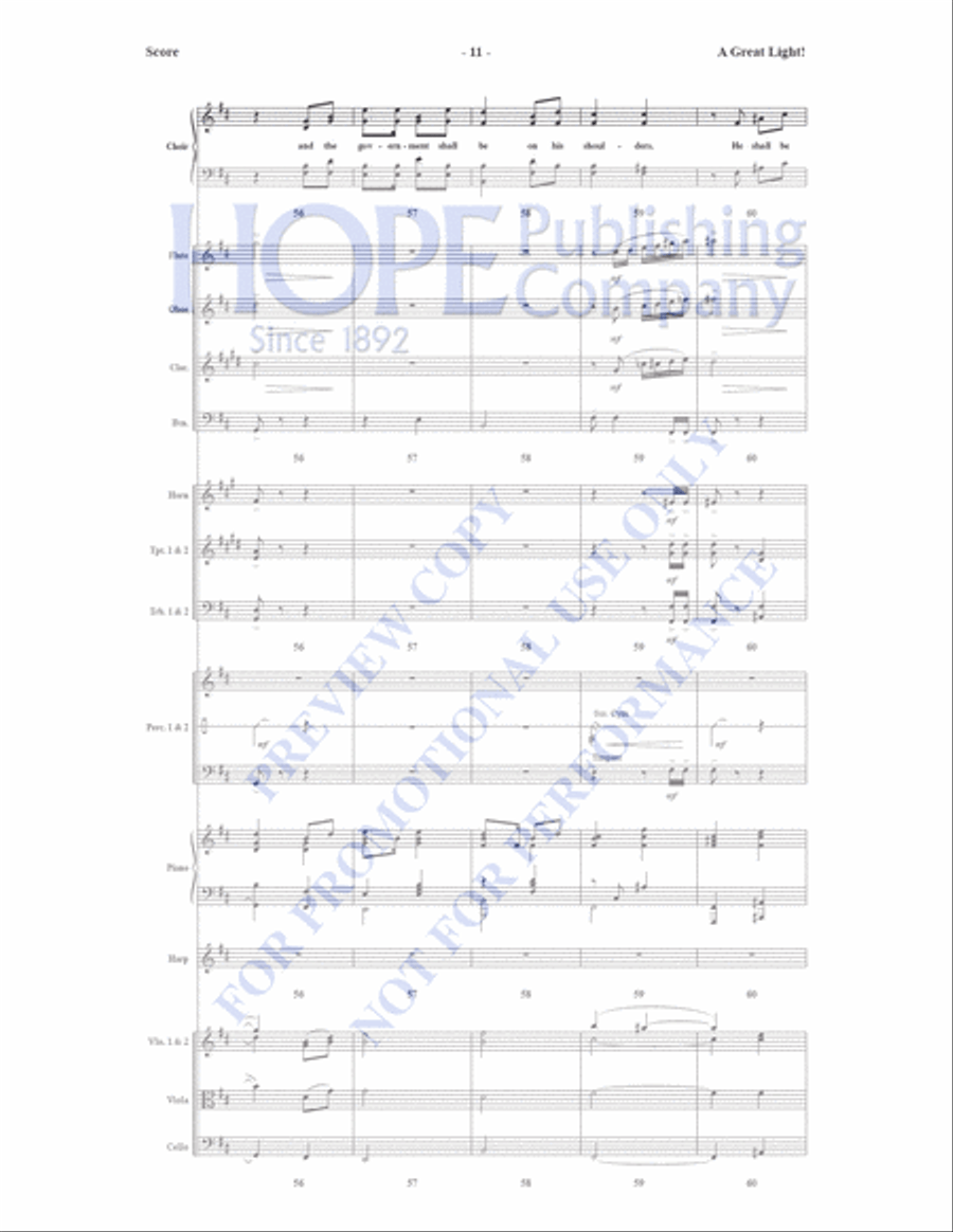 A Great Light A Great Light Orchestra scores gallery preview page 12