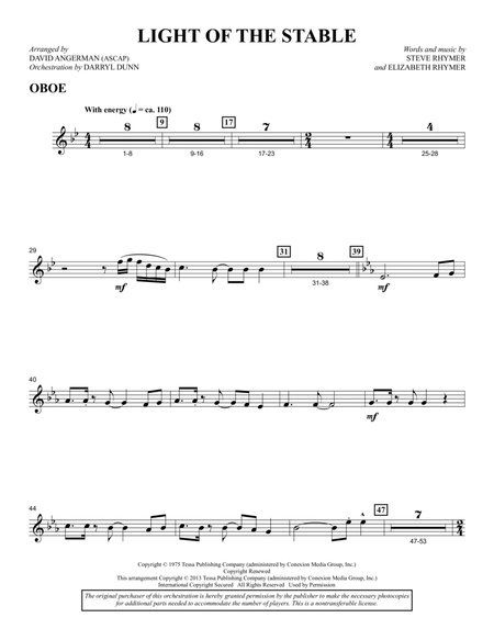 Light Of The Stable (from All Is Well) (arr. David Angerman) - Oboe
