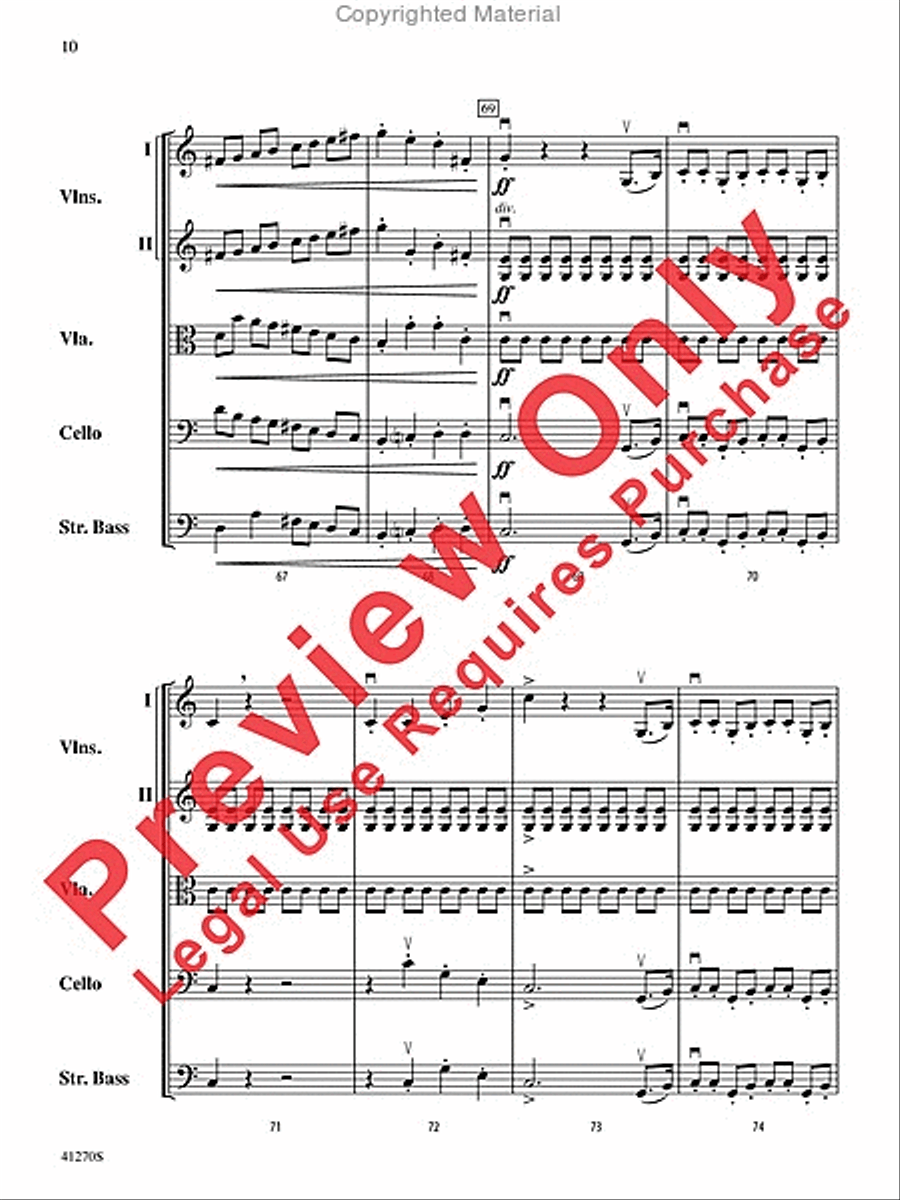 Symphony No. 1 String Orchestra scores gallery preview page 10