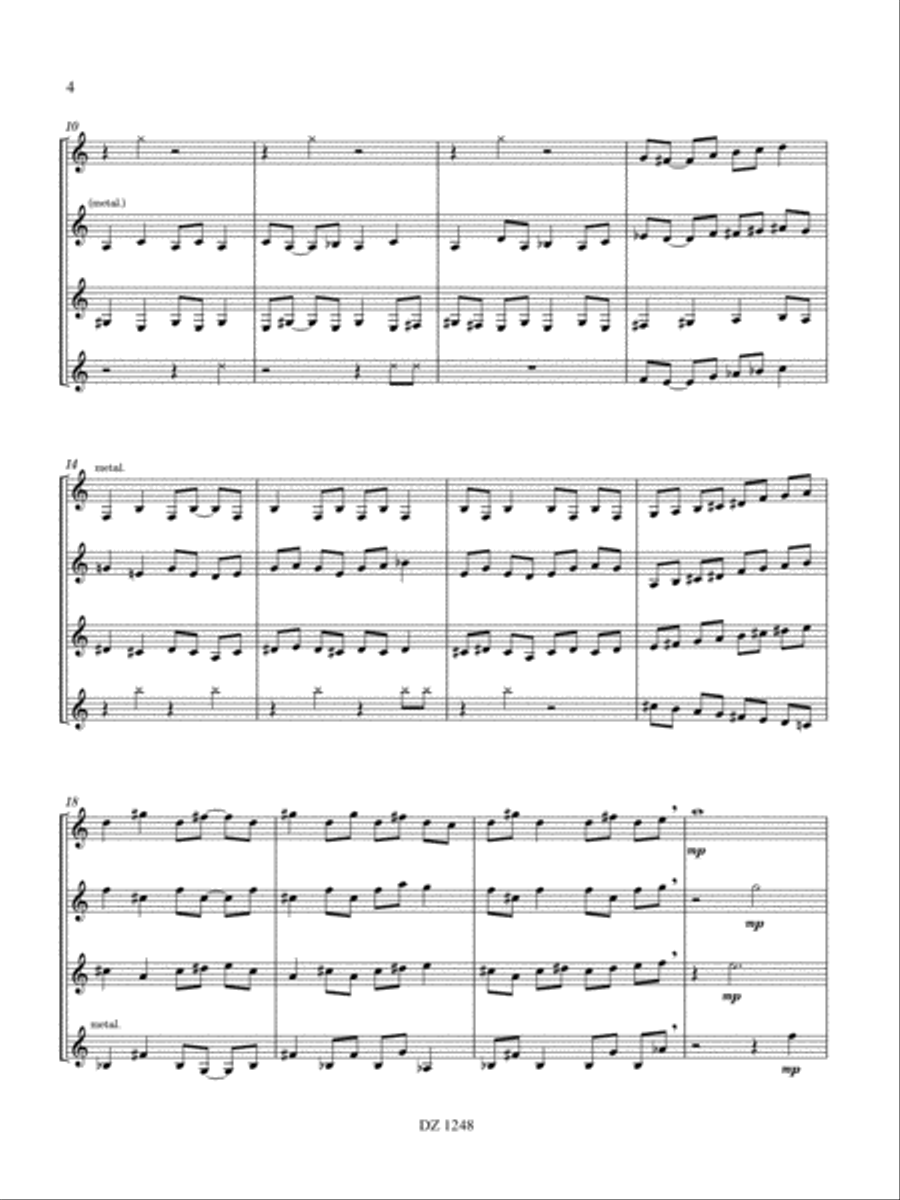 Pourquoi... Guitar Ensemble scores gallery preview page 4