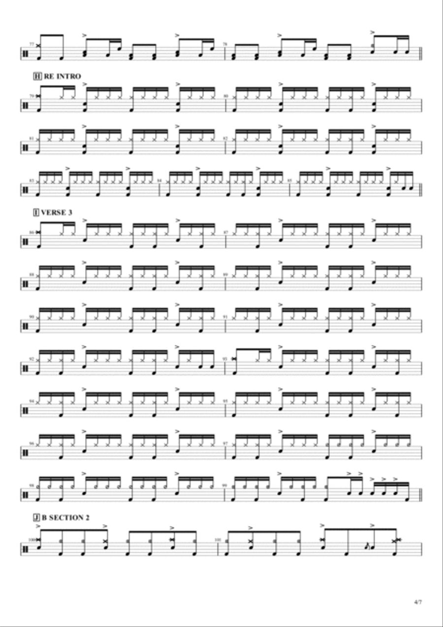 Everlong Drum Set scores gallery preview page 4
