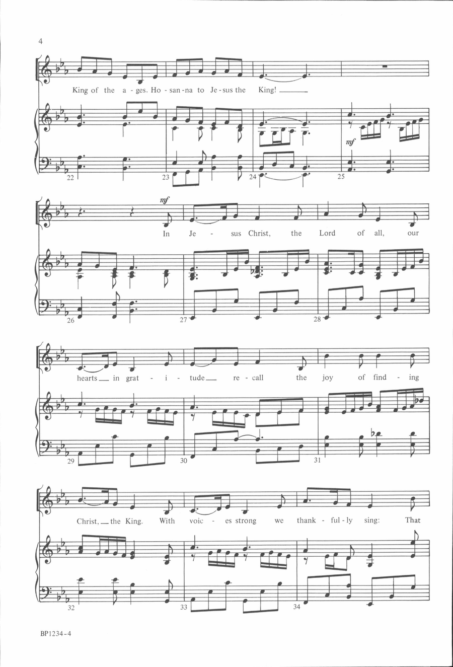 Jesus the King 3-Part scores gallery preview page 4