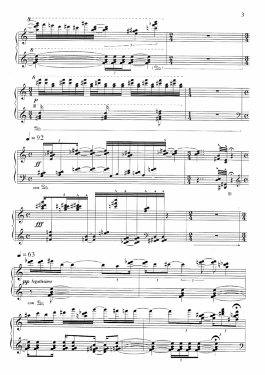 Morning Song of the Genetically Modified Birds Piano Solo scores gallery preview page 4