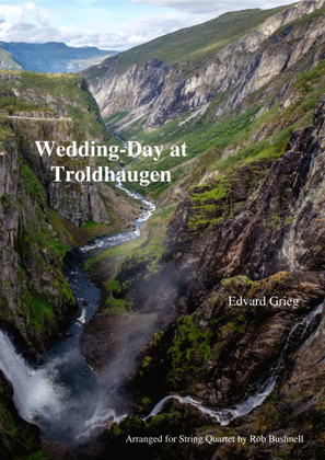 Book cover for Wedding-Day at Troldhaugen (from "Lyric Pieces") (Edvard Grieg) - String Quartet