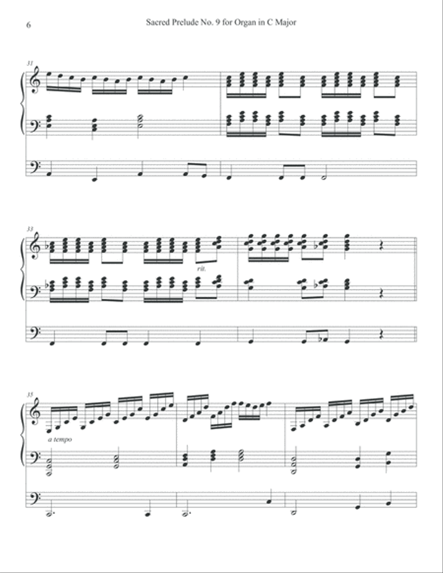 Sacred Preludes for Organ, Nos. 9-12, Vol. III Organ Solo scores gallery preview page 6