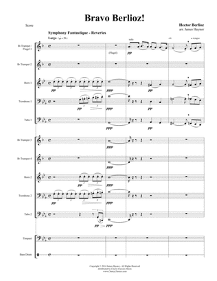 Bravo Berlioz! for 10-part Brass Ensemble w. Timpani & Bass Drum