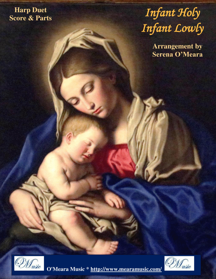 Infant Holy, Infant Lowly, Harp Duet Celtic Harp scores gallery preview page 1