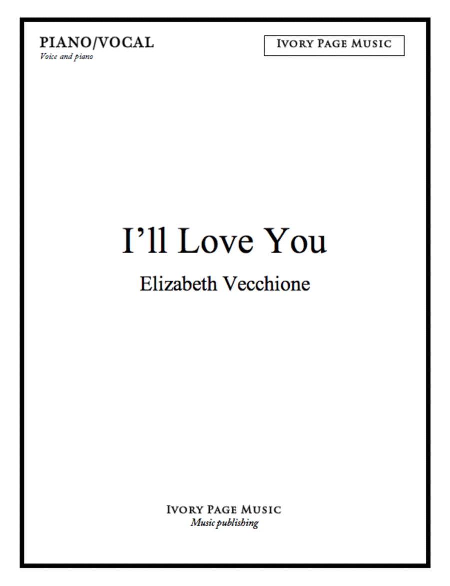 I'll Love You Voice scores gallery preview page 1