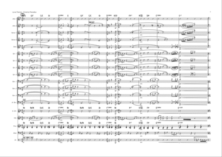 Cinema Paradiso Cinema Paradiso Jazz Ensemble scores gallery preview page 5