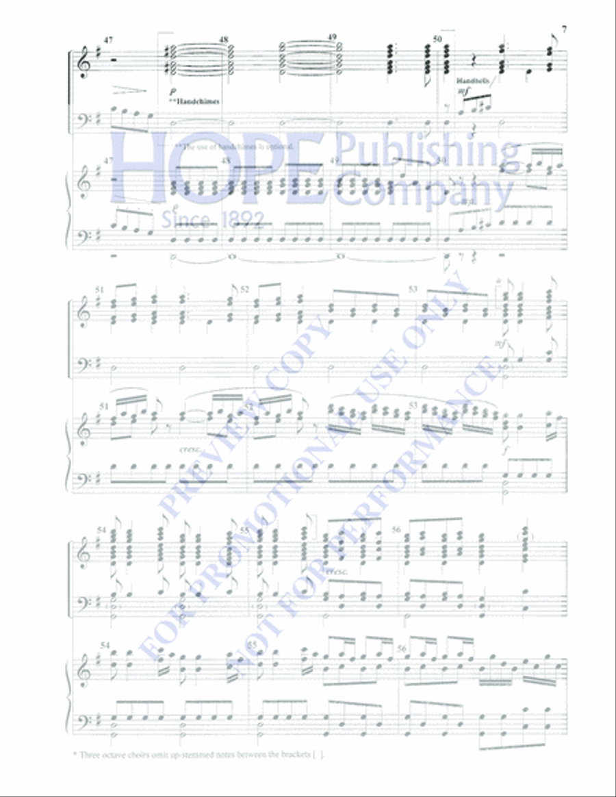 Glory to God in the Highest 4-Octaves scores gallery preview page 7