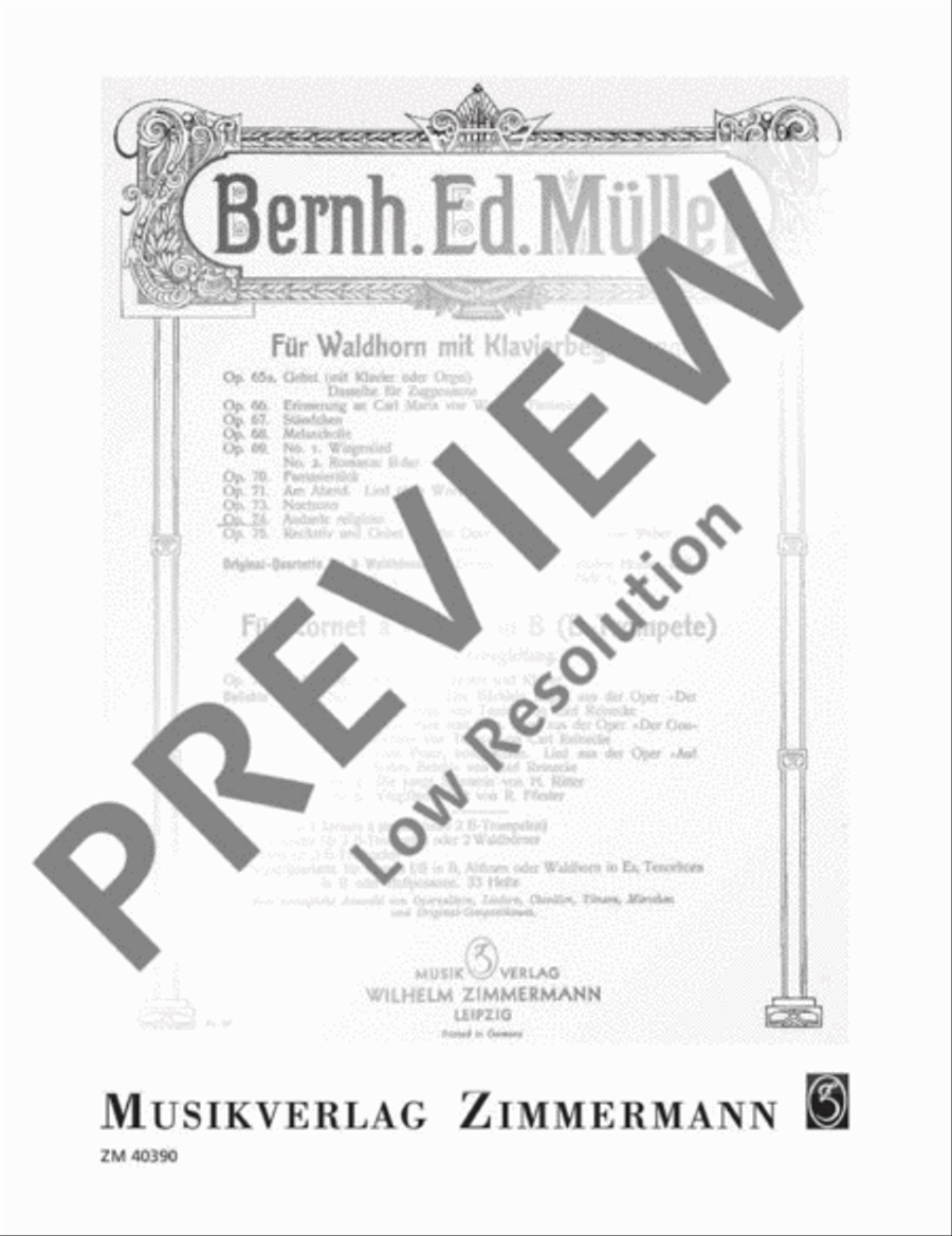 Andante religioso Andante religioso Piano Accompaniment scores gallery preview page 7