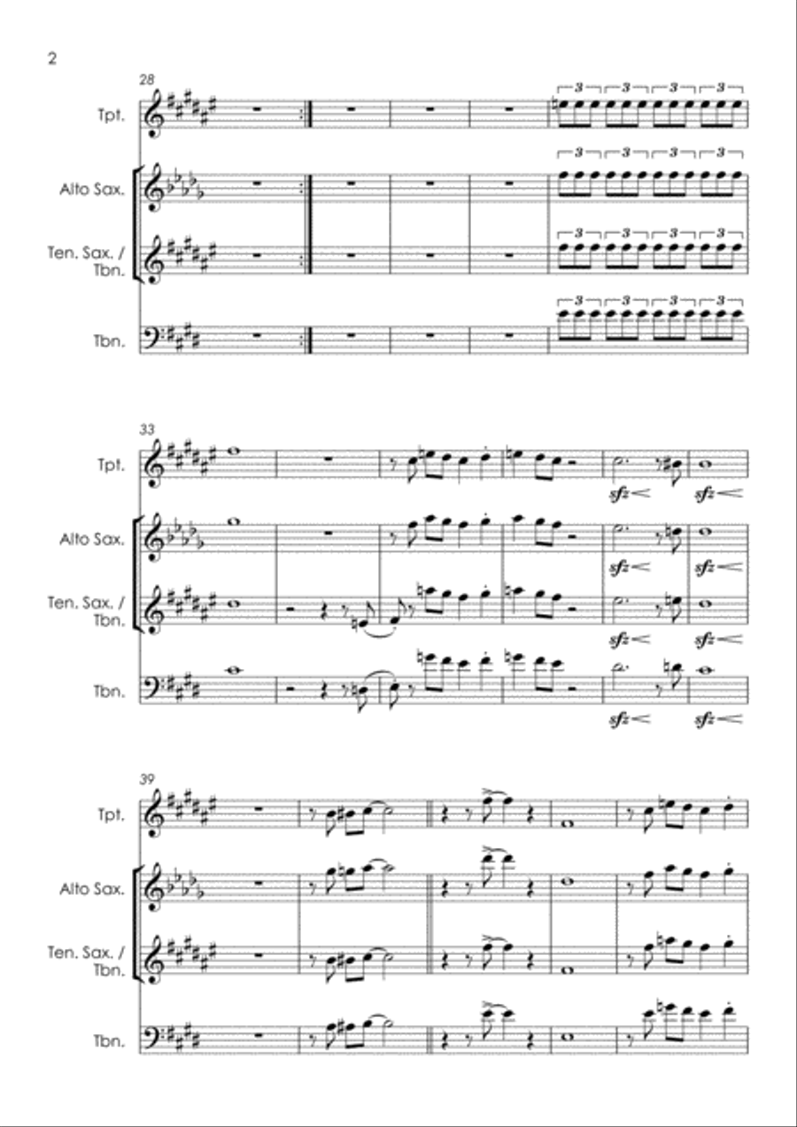 Sweet Home Chicago Tenor Saxophone scores gallery preview page 4