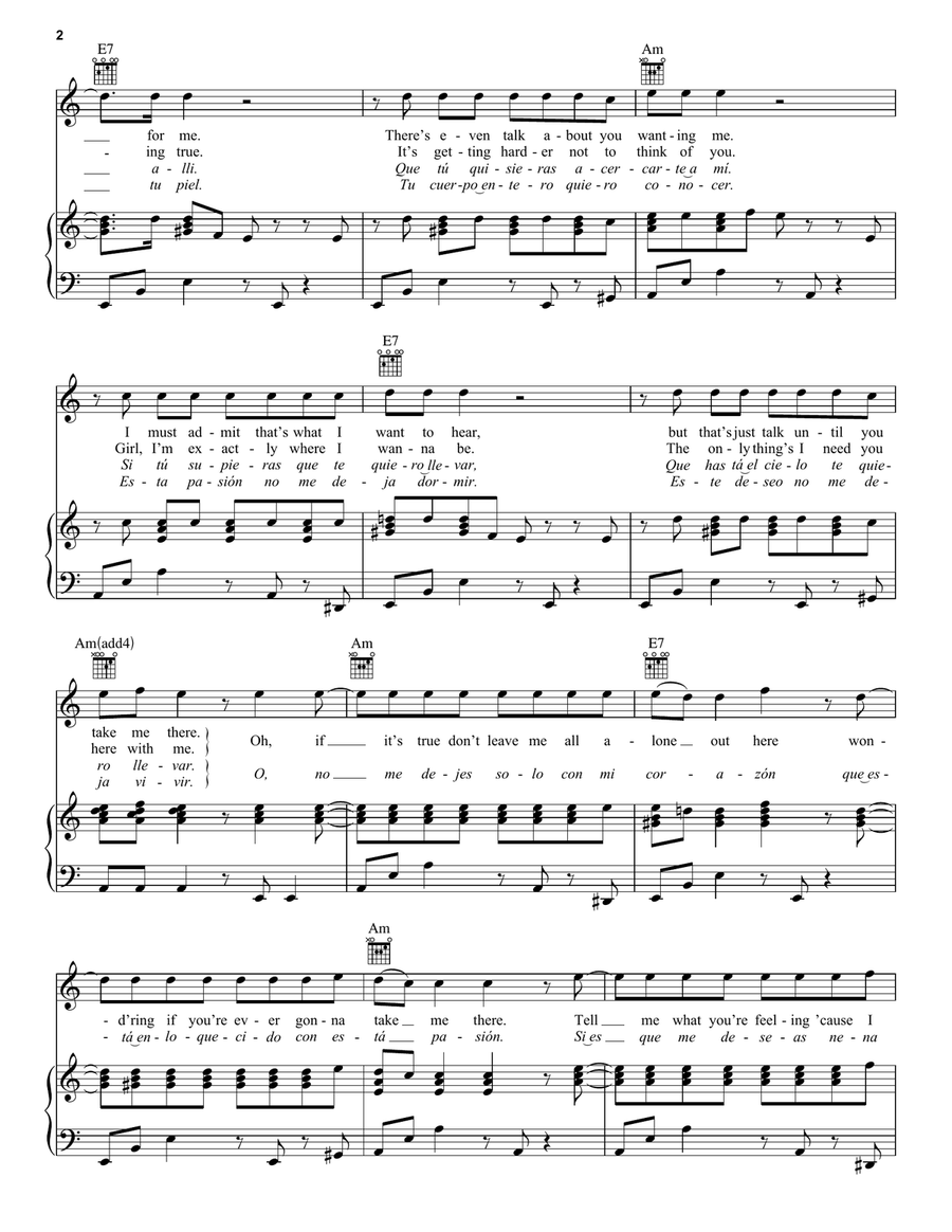 I Need To Know Piano, Vocal, Guitar scores gallery preview page 2