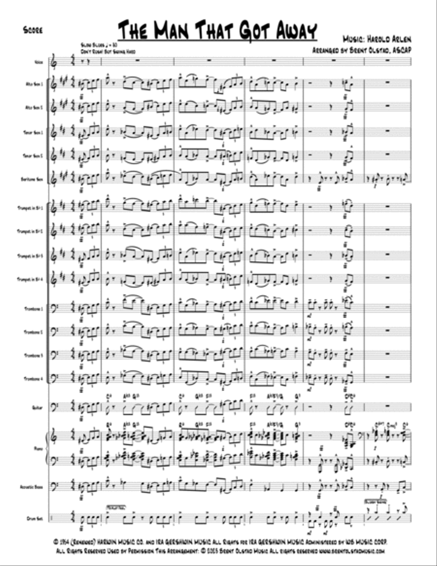 The Man That Got Away The Man That Got Away Jazz Ensemble scores gallery preview page 2