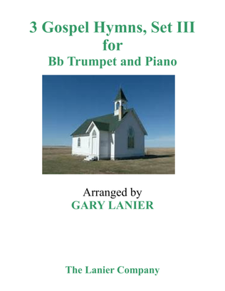 Book cover for Gary Lanier: 3 GOSPEL HYMNS, SET III (Duets for Bb Trumpet & Piano)