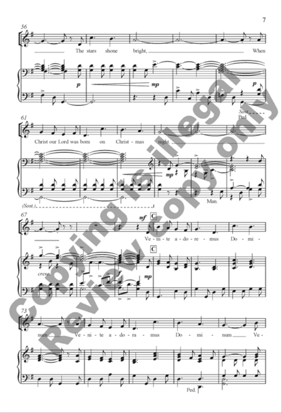 The Snow Lay On the Ground 4-Part scores gallery preview page 26