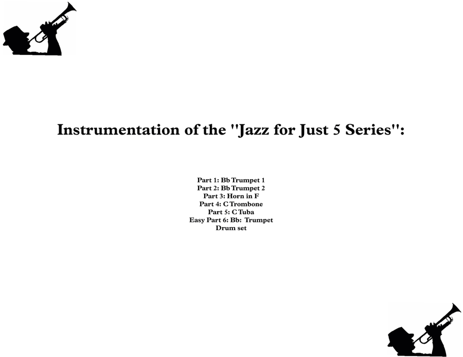 Little Brown Jug for Brass Quintet & Drum Kit ''Jazz for 5 Brass Series'' Brass Ensemble scores gallery preview page 2
