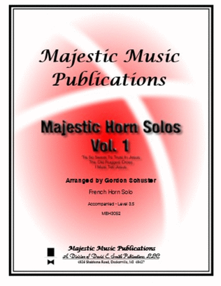 Book cover for Majestic Horn Solos, Vol. 1