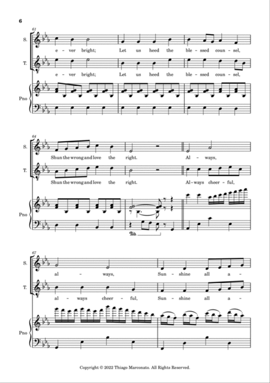 Always Cheerful Always Cheerful Chamber Music scores gallery preview page 6