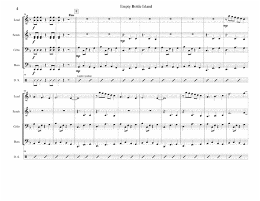Empty Bottle Island for Steel Band Steel Drum Band scores gallery preview page 4