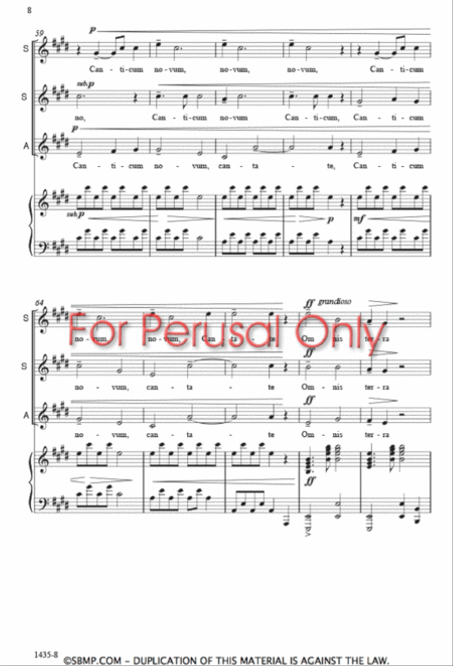 Cantate Domino - SSA Octavo SSA scores gallery preview page 7
