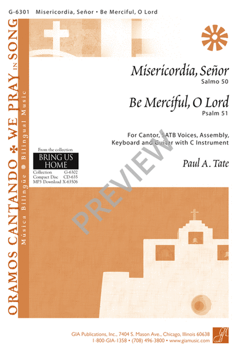 Misericordia, Señor / Be Merciful, O Lord image number null