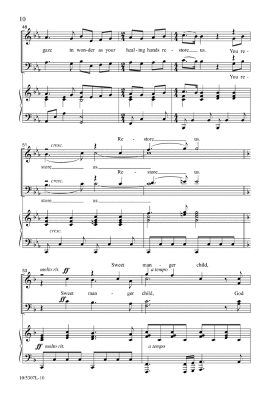 Manger Child, Manger King 4-Part scores gallery preview page 10