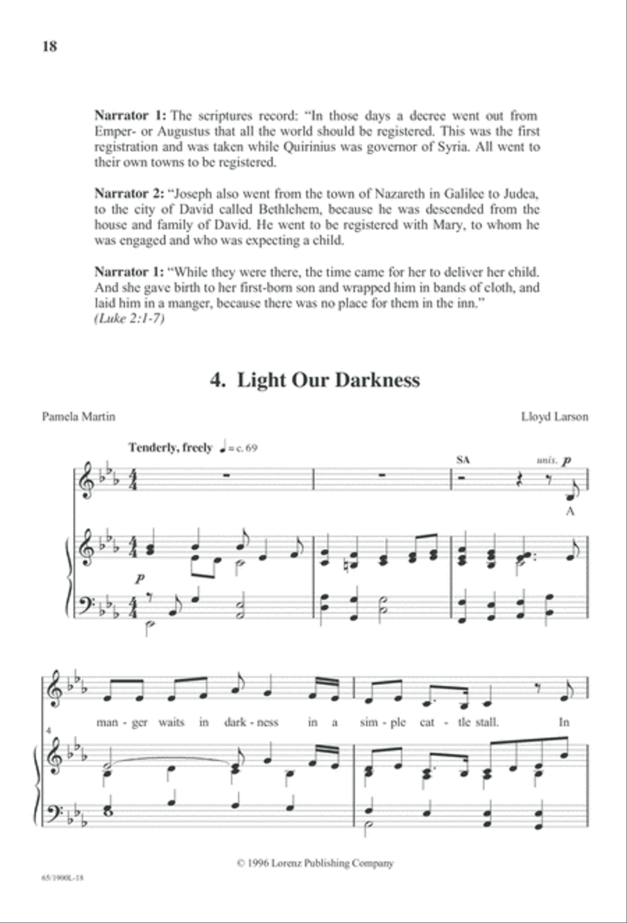 Love's Pure Light 3-Part scores gallery preview page 20