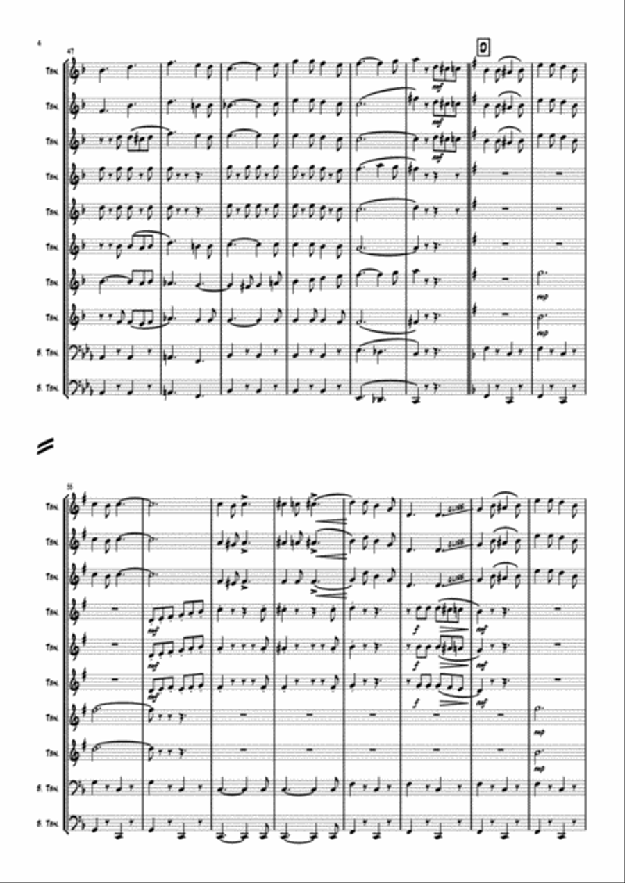 Seventy Six Trombones Brass Ensemble scores gallery preview page 4