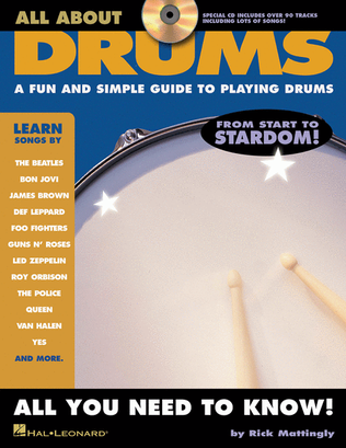 Book cover for All About Drums