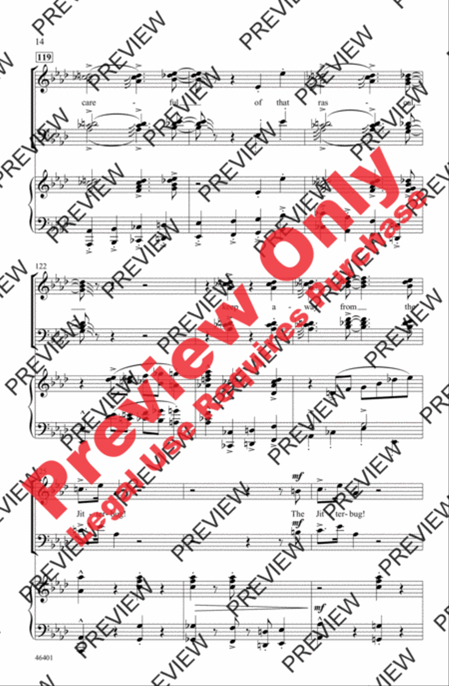 Jitterbug 4-Part scores gallery preview page 14